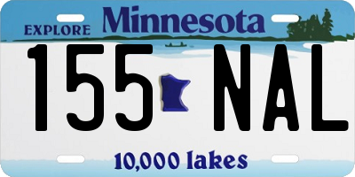 MN license plate 155NAL