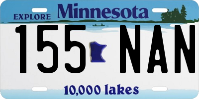 MN license plate 155NAN