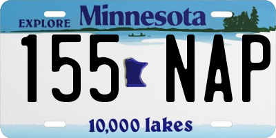 MN license plate 155NAP