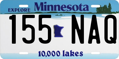 MN license plate 155NAQ