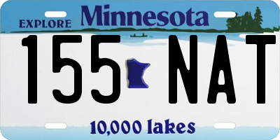 MN license plate 155NAT