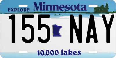 MN license plate 155NAY