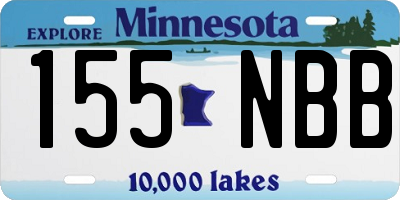 MN license plate 155NBB