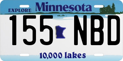 MN license plate 155NBD