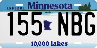 MN license plate 155NBG