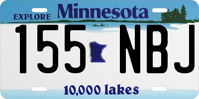 MN license plate 155NBJ