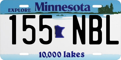 MN license plate 155NBL