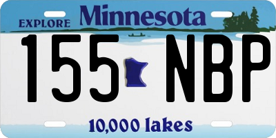 MN license plate 155NBP