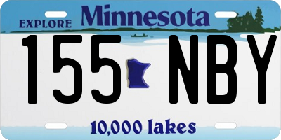 MN license plate 155NBY