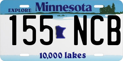 MN license plate 155NCB