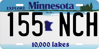 MN license plate 155NCH
