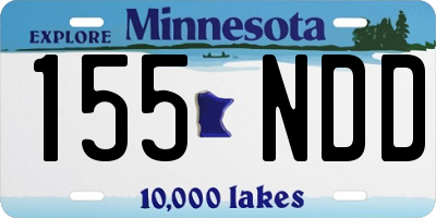 MN license plate 155NDD
