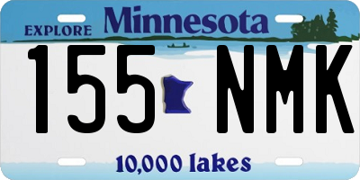 MN license plate 155NMK