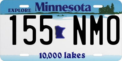 MN license plate 155NMO