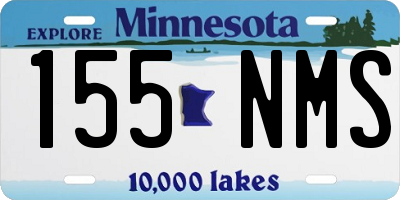 MN license plate 155NMS