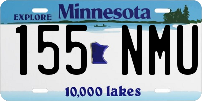 MN license plate 155NMU