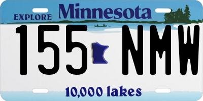 MN license plate 155NMW