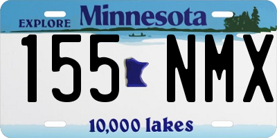 MN license plate 155NMX