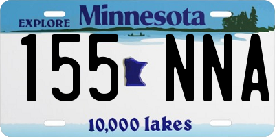 MN license plate 155NNA