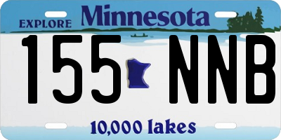 MN license plate 155NNB