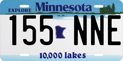 MN license plate 155NNE