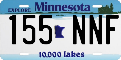 MN license plate 155NNF