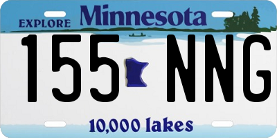 MN license plate 155NNG