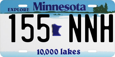 MN license plate 155NNH