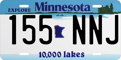 MN license plate 155NNJ