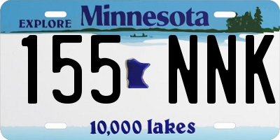 MN license plate 155NNK