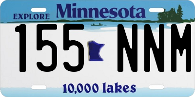 MN license plate 155NNM