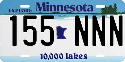 MN license plate 155NNN