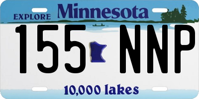 MN license plate 155NNP