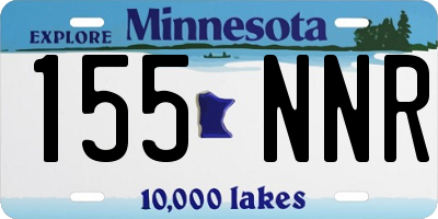 MN license plate 155NNR