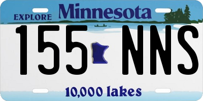MN license plate 155NNS