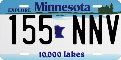 MN license plate 155NNV