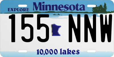 MN license plate 155NNW