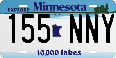 MN license plate 155NNY