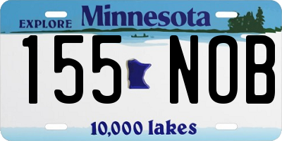 MN license plate 155NOB