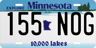 MN license plate 155NOG