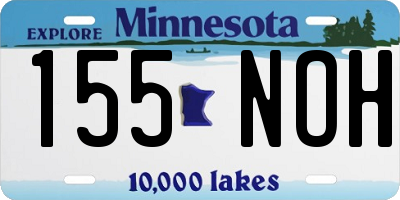 MN license plate 155NOH