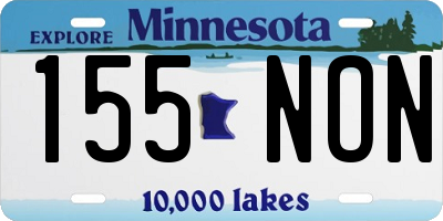 MN license plate 155NON