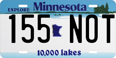 MN license plate 155NOT