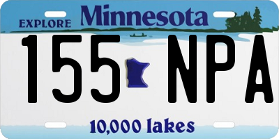 MN license plate 155NPA