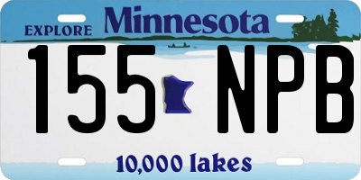 MN license plate 155NPB