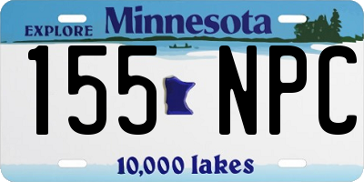 MN license plate 155NPC