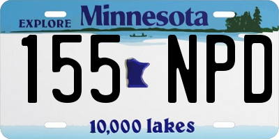 MN license plate 155NPD