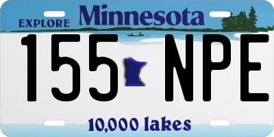 MN license plate 155NPE