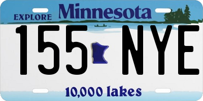 MN license plate 155NYE