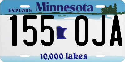 MN license plate 155OJA